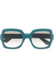 Gucci Eyewear Occhiali da sole squadrati oversize - Blu