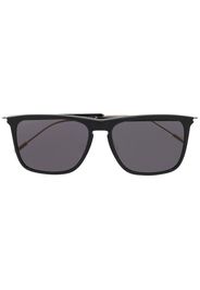 Gucci Eyewear Occhiali da sole squadrati con logo - Nero