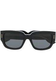 Gucci Eyewear logo square-frame sunglasses - Nero