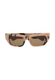 Gucci Eyewear camouflage-pattern biker-style sunglasses - Toni neutri