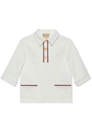 Gucci Kids Polo a maniche lunghe - Bianco