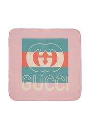 Gucci Kids Baby cotton blanket with Web - 5967 Pink