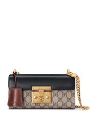 Gucci mini GG Supreme Padlock shoulder bag - Nero