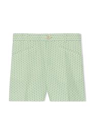 Gucci Kids GG intarsia-knit cotton shorts - Verde