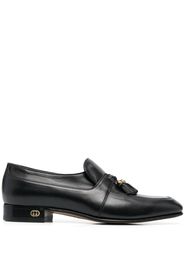 Gucci tassel-trim leather loafers - Nero