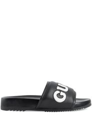 Gucci Sandali slides con applicazione - Nero