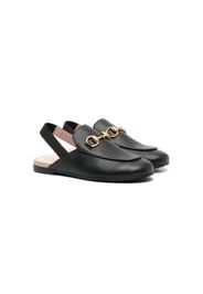 Gucci Kids Princetown leather loafers - Nero