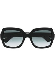 Gucci Eyewear logo-plaque oversize frame sunglasses - Nero