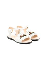 Gucci Kids Gancini leather sandals - Bianco