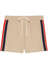 Gucci jersey stripe-detail shorts - Toni neutri