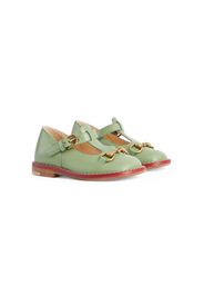 Gucci Kids Ballerine con morsetto - Verde