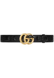 Gucci GG Marmont Matelassé leather belt - Nero