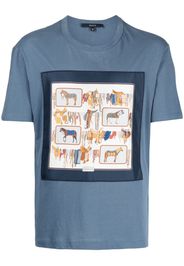 Gucci T-shirt con stampa grafica - Blu