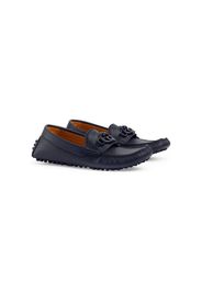 Gucci Kids Interlocking G leather loafers - 4009 BLUE