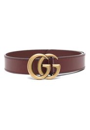 Gucci Kids Cintura con fibbia GG - Marrone