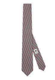 Gucci Valigeria-print silk tie - Blu