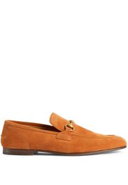 Gucci Jordaan suede loafers - Marrone