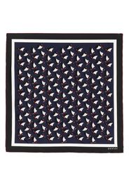 Gucci Foulard con stampa astratta - Blu