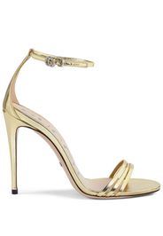 Gucci metallic leather sandals - Oro