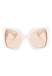 Gucci Eyewear Occhiali da sole GG squadrati - Toni neutri