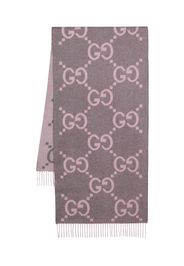 Gucci GG jacquard cashmere scarf - Rosa