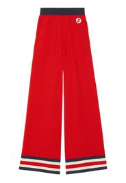 Gucci Pantaloni a gamba ampia - Rosso