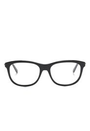 Gucci Eyewear logo-plaque rectangle-frame glasses - Nero