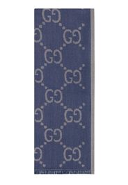 Gucci GG Supreme cotton scarf - Blu