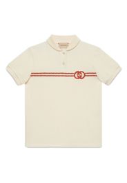 Gucci Kids Polo con motivo GG - Toni neutri