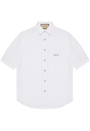 Gucci Camicia con ricamo - Bianco