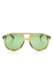 Gucci Eyewear Occhiali da sole tondi - Verde