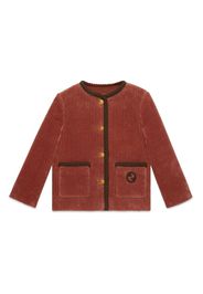 Gucci Kids Giacca in velluto - Marrone