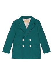 Gucci Kids mini Square G-check wool jacket - Blu