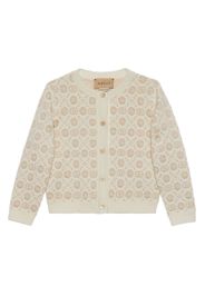 Gucci Kids Double G wool cardigan - Toni neutri