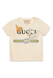 Gucci Kids The Jetsons cotton T-shirt - Toni neutri