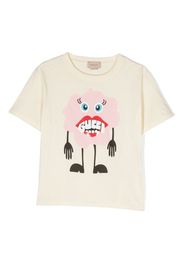 Gucci Kids graphic-print cotton T-shirt - Toni neutri