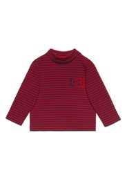 Gucci Kids Maglione GG a righe - Rosso