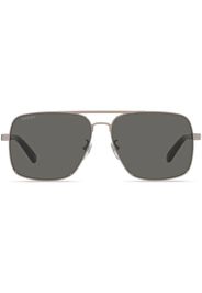 Gucci Eyewear Occhiali da sole con montatura stile pilota - Grigio