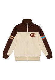 Gucci Kids Bomber con logo GG - Toni neutri