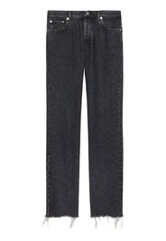 Gucci mid-rise straight-leg jeans - Nero