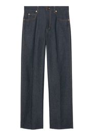 Gucci mid-rise wide-leg jeans - Blu