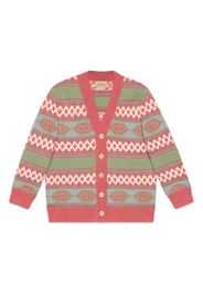 Gucci Kids Cardigan GG - Rosa