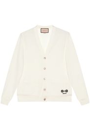 Gucci Horsebit-intarsia wool cardigan - Toni neutri