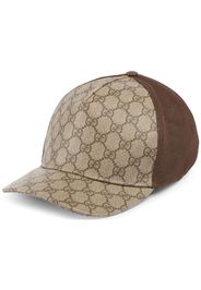 Gucci interlocking G-logo mesh-panels cap - Marrone