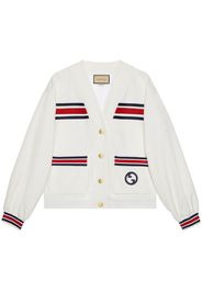 Gucci Cardigan con scollo a V - Bianco