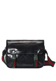 Gucci Borsa messenger GG con cristalli - Nero