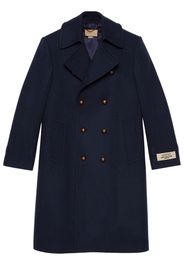 Gucci Cappotto in lana feltrata - Blu