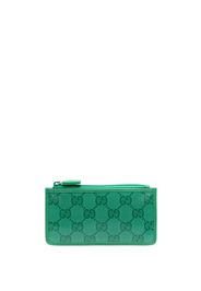 Gucci GG Crystal leather cardholder - Verde