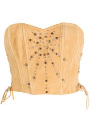 GUESS USA stud-detail corset top - Toni neutri