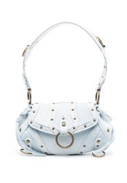 GUESS USA stud-embellished leather shoulder bag - Blu